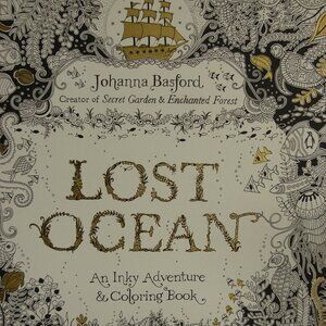 Lost Ocean Coloring Book by Johanna Basford  An Inky Adventure Adult Color